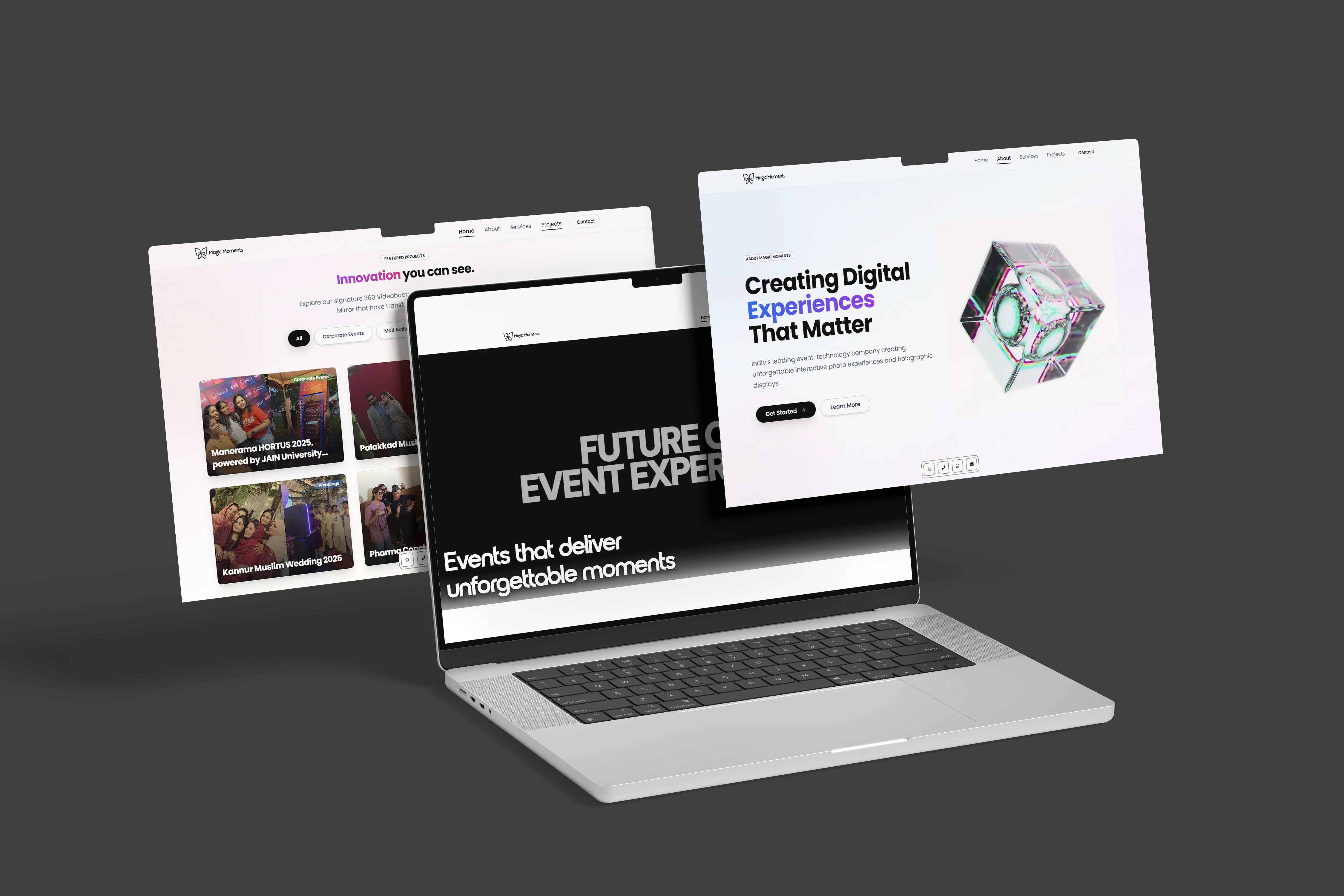 Web Application - MagicMoments India